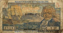 5 Francs Bougainville SAINT PIERRE ET MIQUELON  1946 P.22 B
