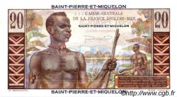 20 Francs Émile Gentil SAINT PIERRE ET MIQUELON  1946 P.24 pr.NEUF