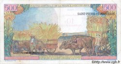 10 NF sur 500 Francs Pointe à Pitre SAINT PIERRE ET MIQUELON  1960 P.33 TTB