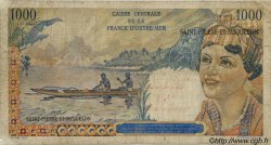 20 NF sur 1000 Francs Union Française SAINT PIERRE ET MIQUELON  1960 P.34 B