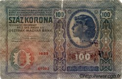 100 Kronen AUTRICHE  1912 P.012v B+