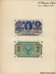 2 Kronen Spécimen AUTRICHE  1914 P.017bs SPL