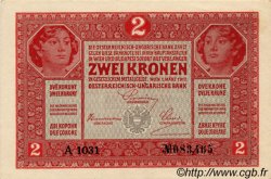 2 Kronen AUTRICHE  1917 P.021 pr.NEUF