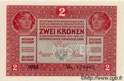 2 Kronen Spécimen AUTRICHE  1917 P.021s NEUF