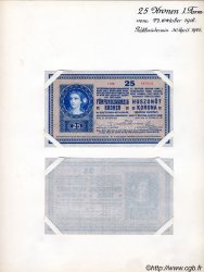 25 Kronen (la paire) Spécimen AUTRICHE  1918 P.023s pr.NEUF