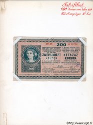 200 Kronen faux Faux AUTRICHE  1918 P.024x B+