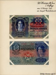 20 Kronen (la paire) AUTRICHE  1913 P.052s