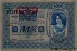 1000 Kronen surchargé ECHT AUTRICHE  1919 P.058 TB