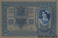 1000 Kronen surchargé ECHT AUTRICHE  1919 P.058 TTB
