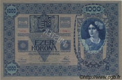 1000 Kronen surchargé ECHT Spécimen AUTRICHE  1919 P.058s SUP+