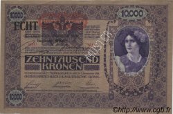 10000 Kronen surchargé ECHT Spécimen AUTRICHE  1919 P.063s SPL+