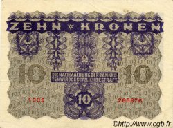 10 Kronen AUTRICHE  1922 P.075 SUP