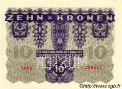 10 Kronen Spécimen AUTRICHE  1922 P.075s NEUF