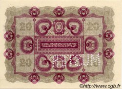 20 Kronen Spécimen AUTRICHE  1922 P.076s NEUF