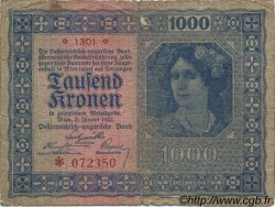 1000 Kronen AUTRICHE 1922 P.078