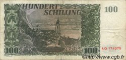 100 Schilling AUTRICHE  1954 P.133 TB