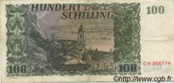 100 Schilling AUTRICHE  1954 P.133 TB+