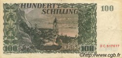 100 Schilling AUTRICHE  1954 P.133 TTB