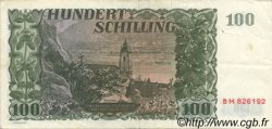 100 Schilling AUTRICHE  1954 P.133 TTB+