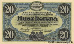 20 Kronen AUTRICHE Zalaegerszeg 1916 L.53h SPL