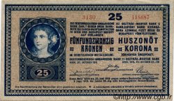 25 Korona HONGRIE  1918 P.012 SPL