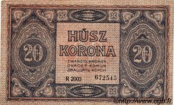 20 Korona HONGRIE  1919 P.042 SUP