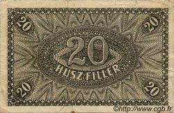 20 Filler HONGRIE  1920 P.043 TB+