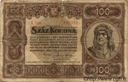 100 Korona HONGRIE  1920 P.063 B