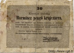 30 Pengö Krajczar HONGRIE  1849 PS.122 B+