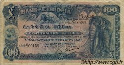 100 Thalers ÉTHIOPIE  1932 P.10 B+