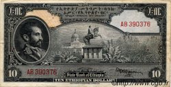 10 Dollars ÉTHIOPIE  1945 P.14a TTB