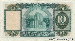 10 Dollars HONG KONG  1982 P.182j TTB