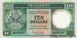 10 Dollars HONG KONG  1986 P.191a pr.NEUF