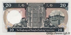 20 Dollars HONG KONG  1986 P.192a NEUF