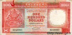 100 Dollars HONG KONG  1989 P.198a TB