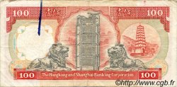 100 Dollars HONG KONG  1989 P.198a TB