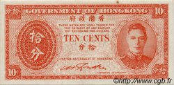 10 Cents HONG KONG  1945 P.323 TTB à SUP