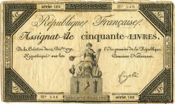 50 Livres FRANCE  1792 Laf.164 pr.TB