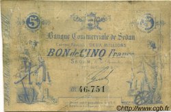 5 Francs FRANCE régionalisme et divers Sedan 1871 JER.08.14C B