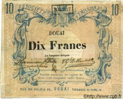10 Francs FRANCE régionalisme et divers Douai 1870 BPM.063.22 TB