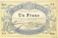 1 Franc Non émis FRANCE regionalism and miscellaneous Lille 1870 JER.59.40A