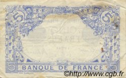 5 Francs BLEU FRANCIA  1916 F.02.38 BB