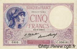 5 Francs FEMME CASQUÉE FRANCE  1928 F.03.12 TTB+