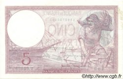 5 Francs FEMME CASQUÉE modifié FRANCE  1939 F.04.08 XF+