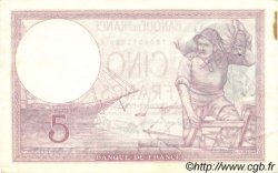 5 Francs FEMME CASQUÉE modifié FRANCE  1939 F.04.11 TTB