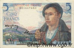5 Francs BERGER FRANCE  1947 F.05.07 pr.SUP