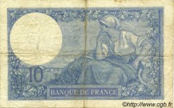 10 Francs MINERVE FRANCE  1917 F.06.02 TB