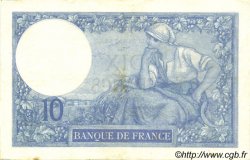 10 Francs MINERVE FRANCE  1917 F.06.02 SUP+