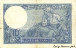 10 Francs MINERVE FRANCE  1917 F.06.02 pr.TTB
