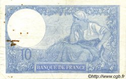10 Francs MINERVE FRANCE  1922 F.06.06 TB+